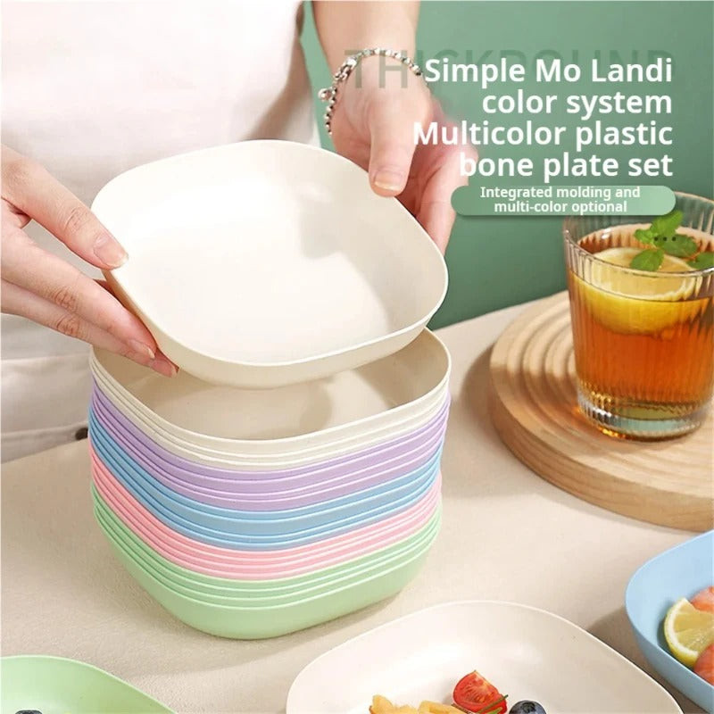10 Pcs Plate Plastic Multi-function