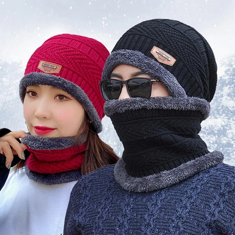 Winter Cap with Neck Mufler