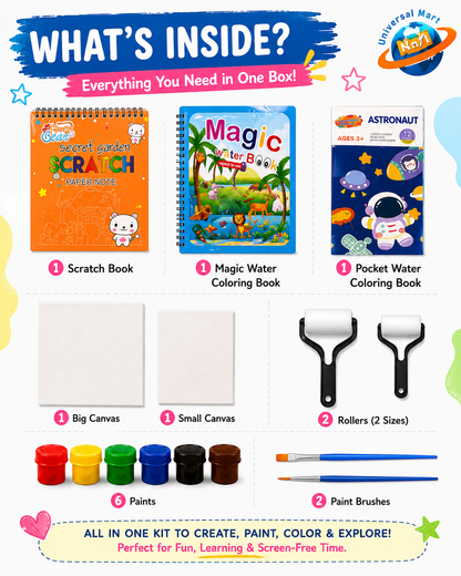 Educational art and craft kit for kids that boosts creativity and focus