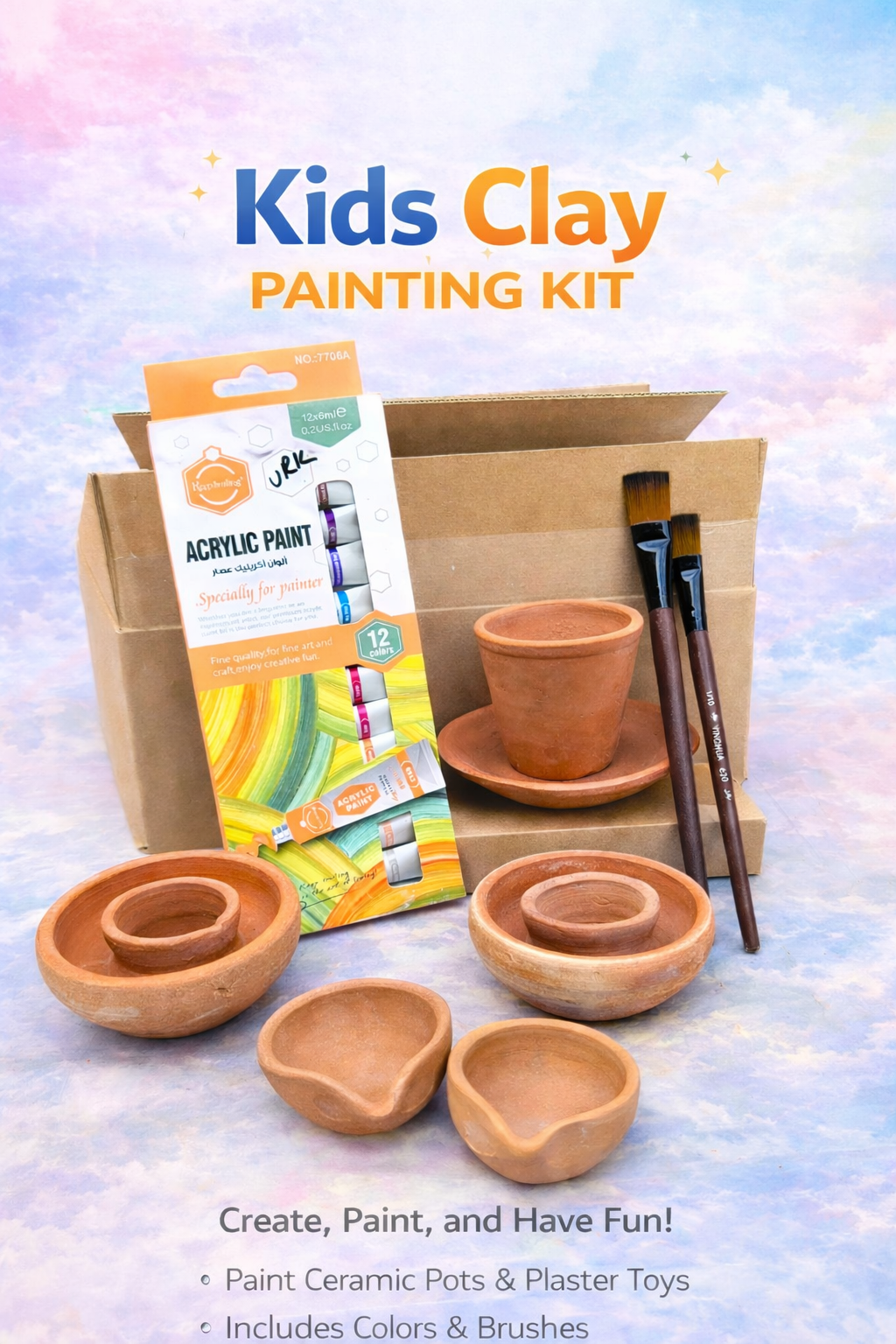 Kids Clay Painting Kit