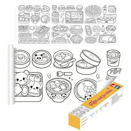Childers Coloring  Roll ( 3 Meter ) with Color Markers