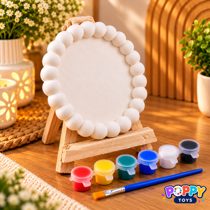 Poppy Toys Round Ceramic Painting Kit – DIY Art & Craft Set