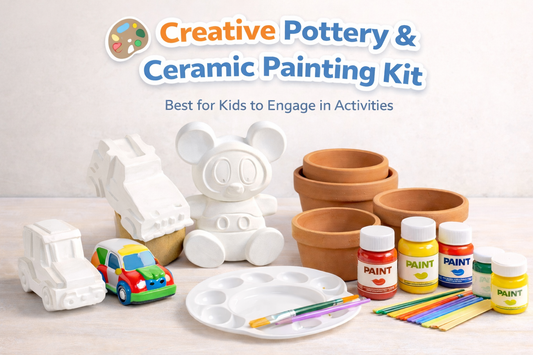Kids Clay Pot & Ceramic Painting Kit