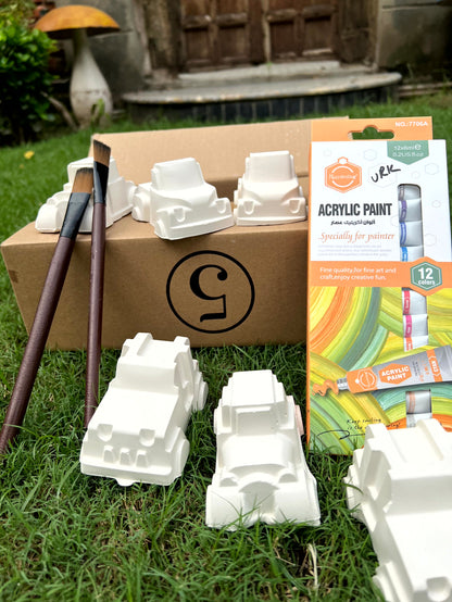 Ceramic Cars Painting Kit