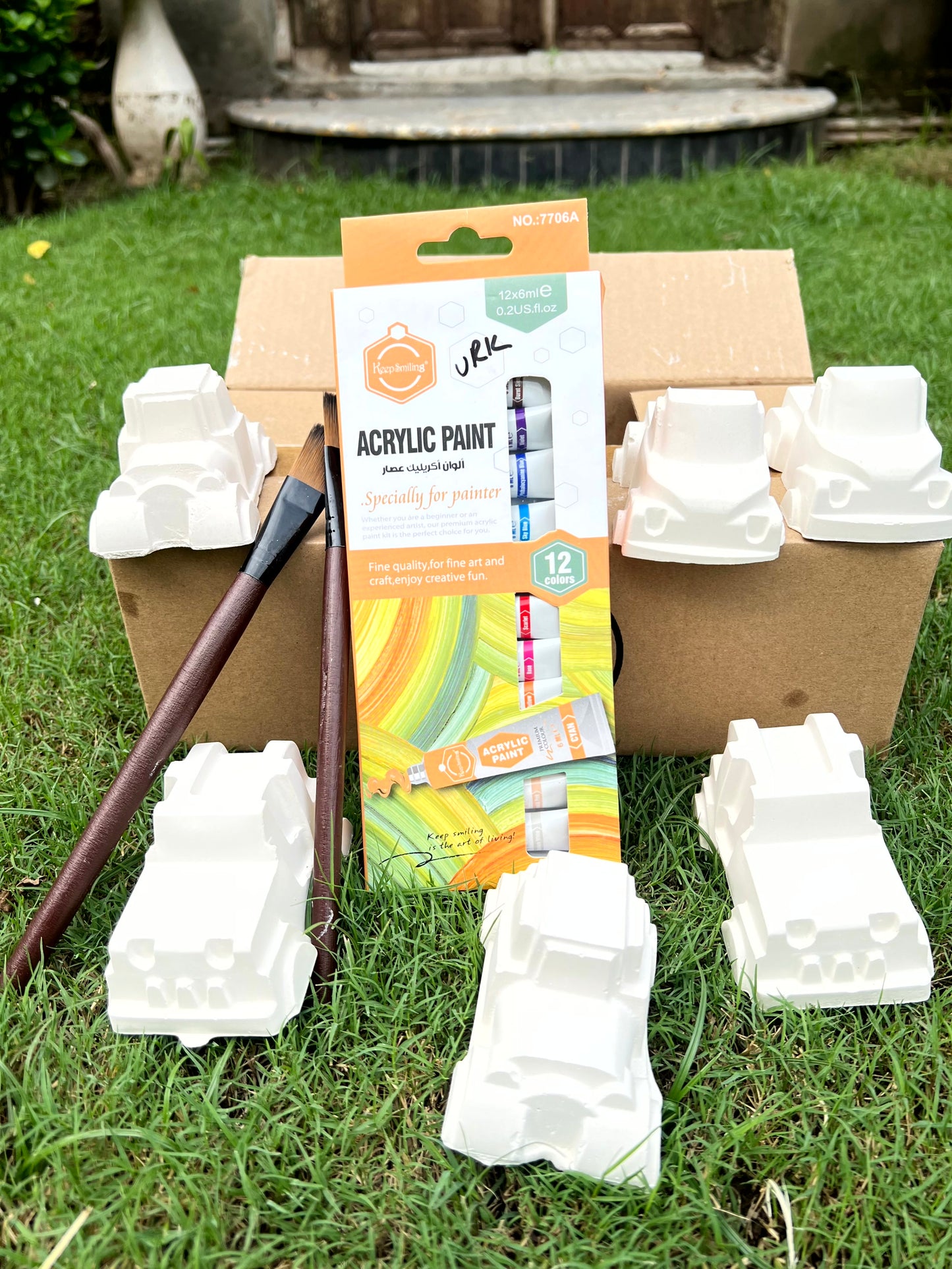 Ceramic Cars Painting Kit